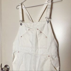 NWT Mango Short White Overalls